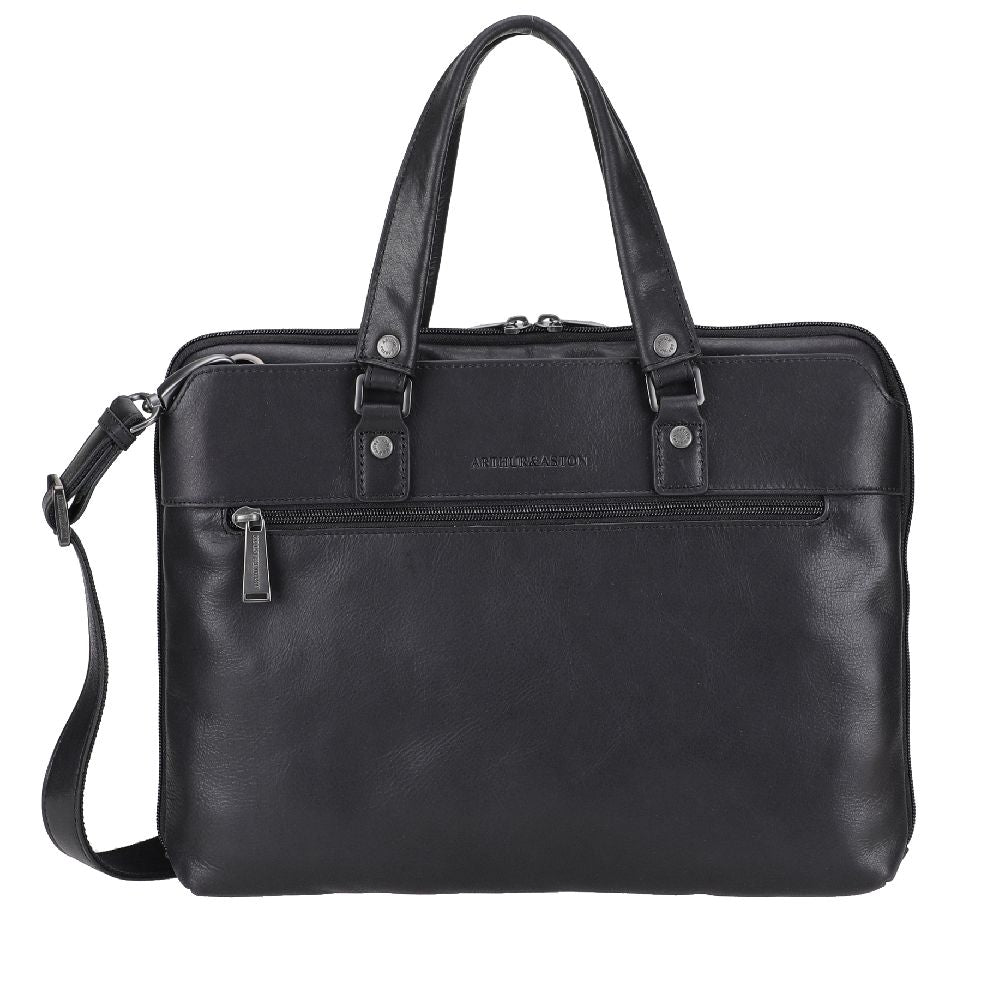 Small leather briefcase Cosmo 2409 01