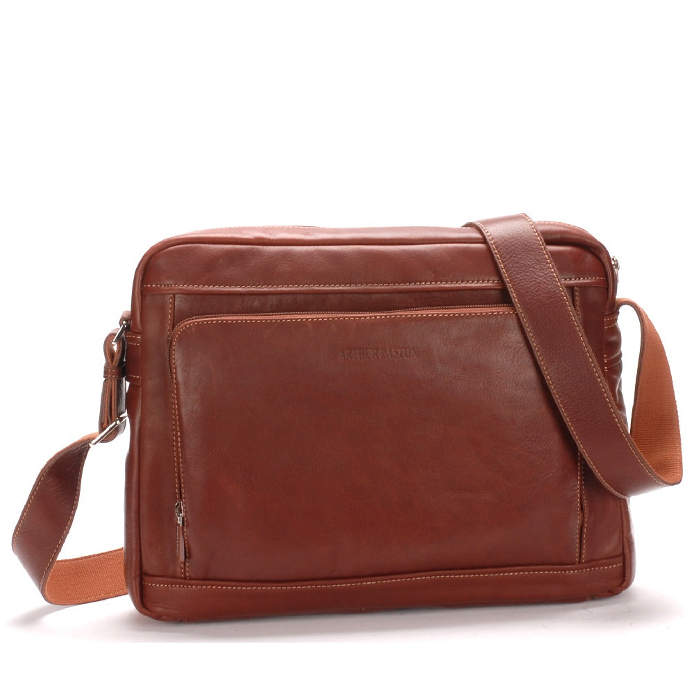 Large Pablo model satchel in dipped leather