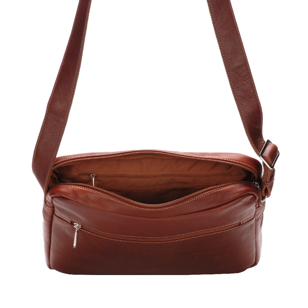 Large Pablo model satchel in dipped leather