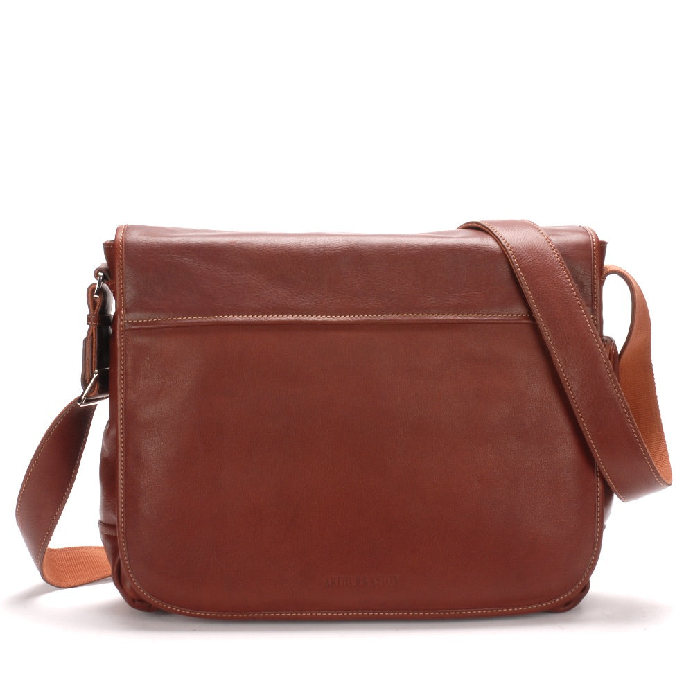 Pablo leather messenger bag