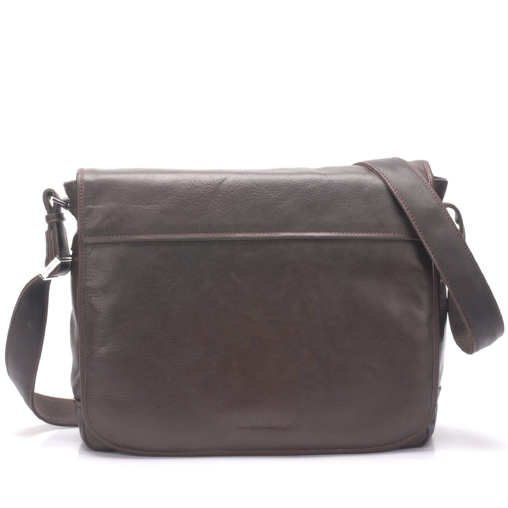 Pablo leather messenger bag