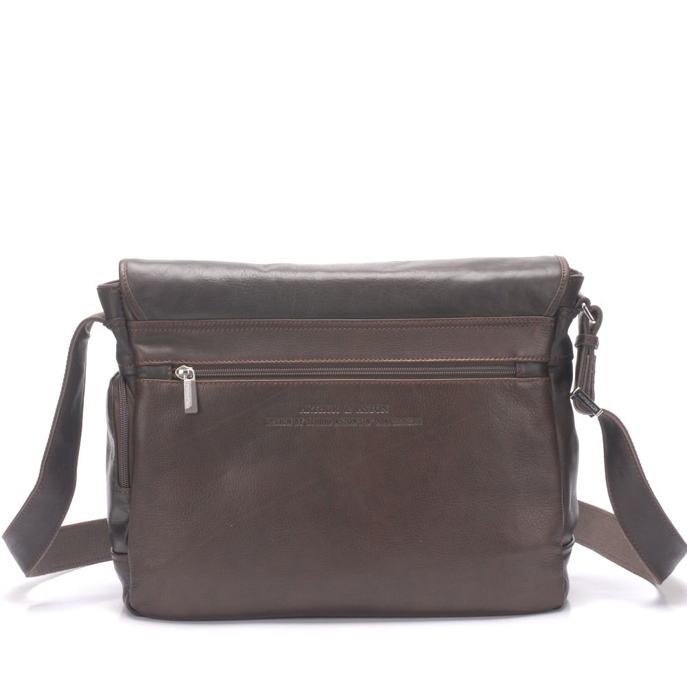 Pablo leather messenger bag