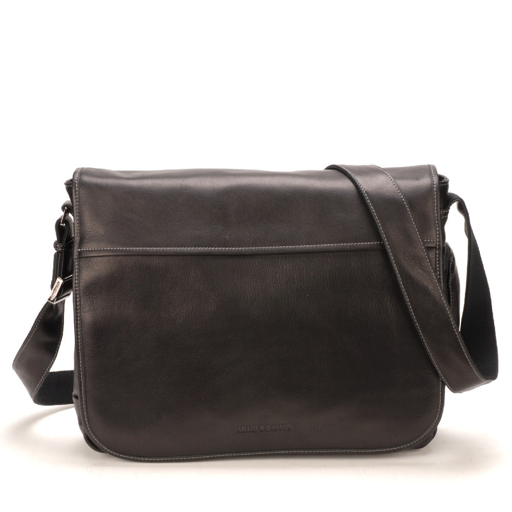 Pablo leather messenger bag