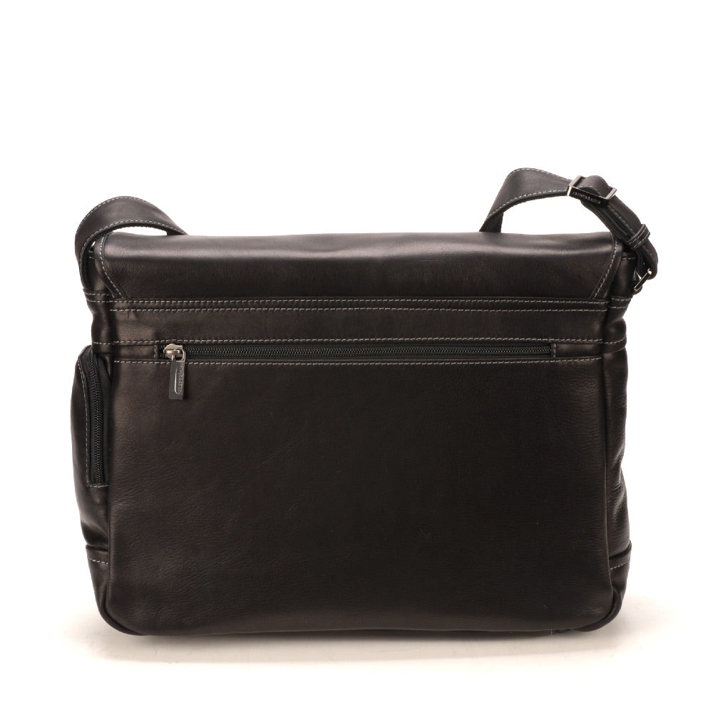 Pablo leather messenger bag