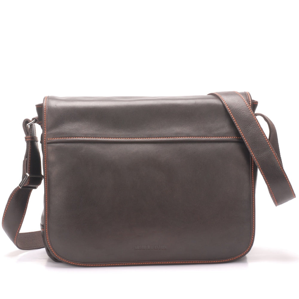 Pablo leather messenger bag