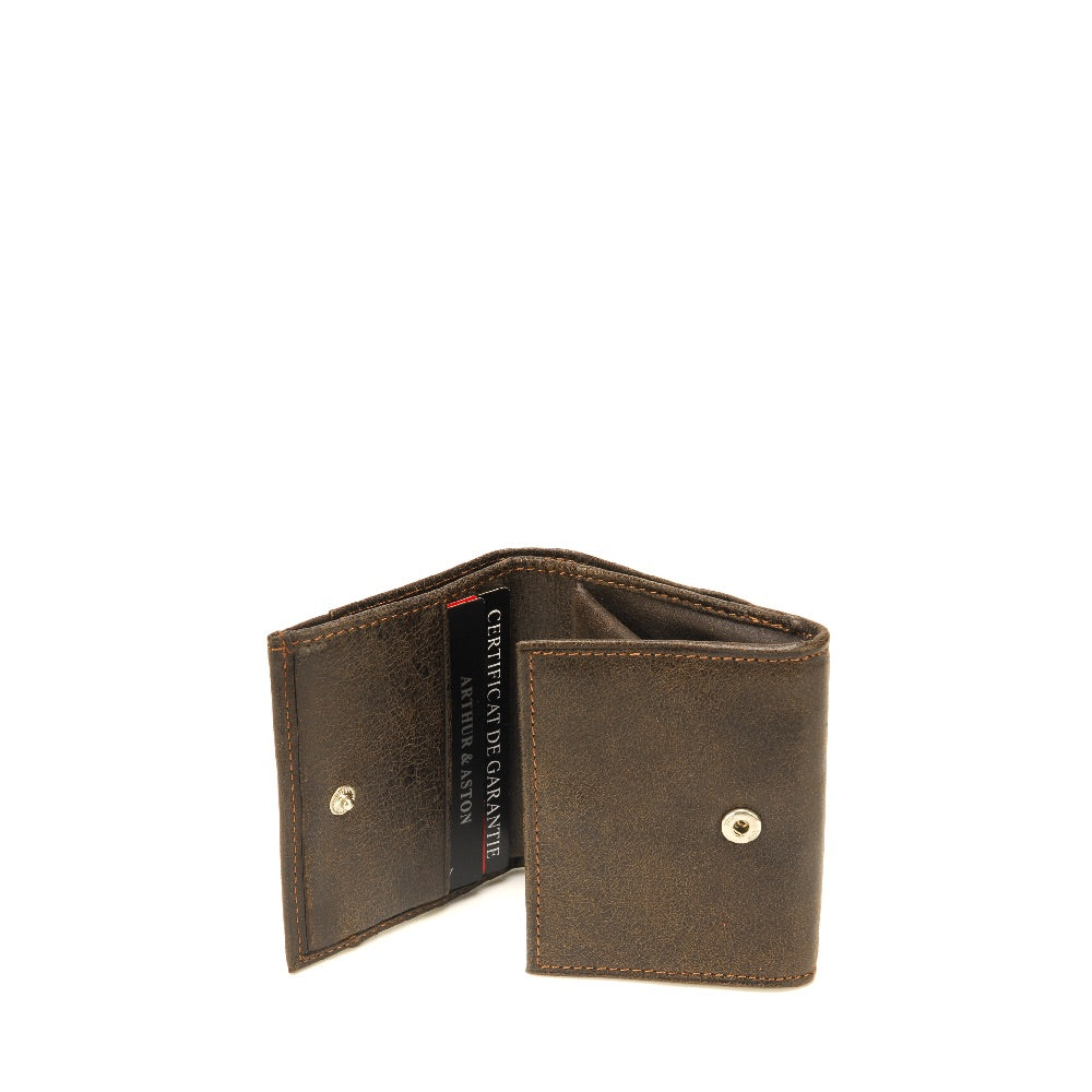 Diego Cowhide Leather Snap Wallet