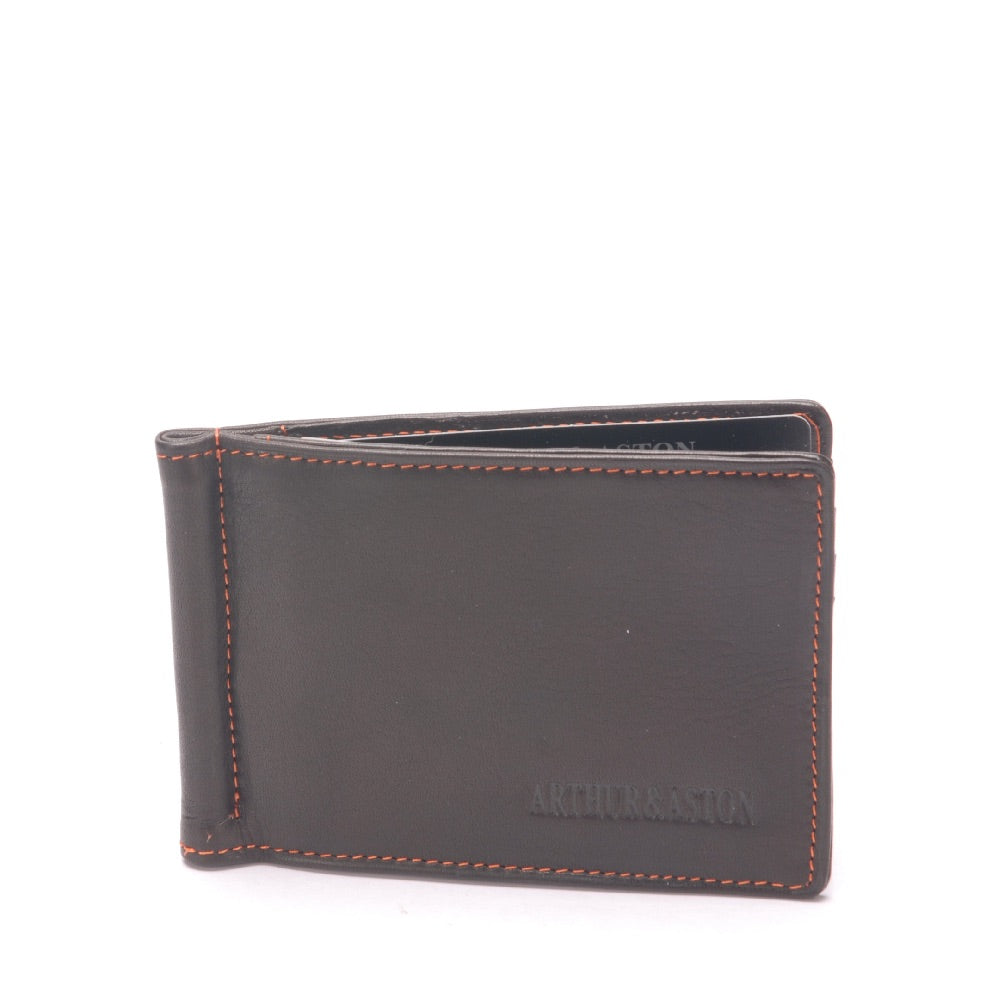 Pablo leather money clip card holder