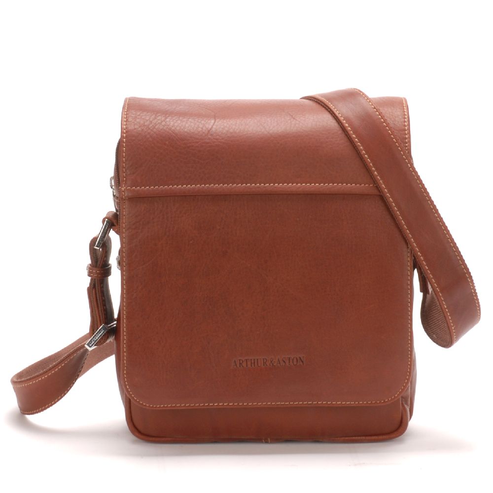 Pablo leather flap crossbody bag