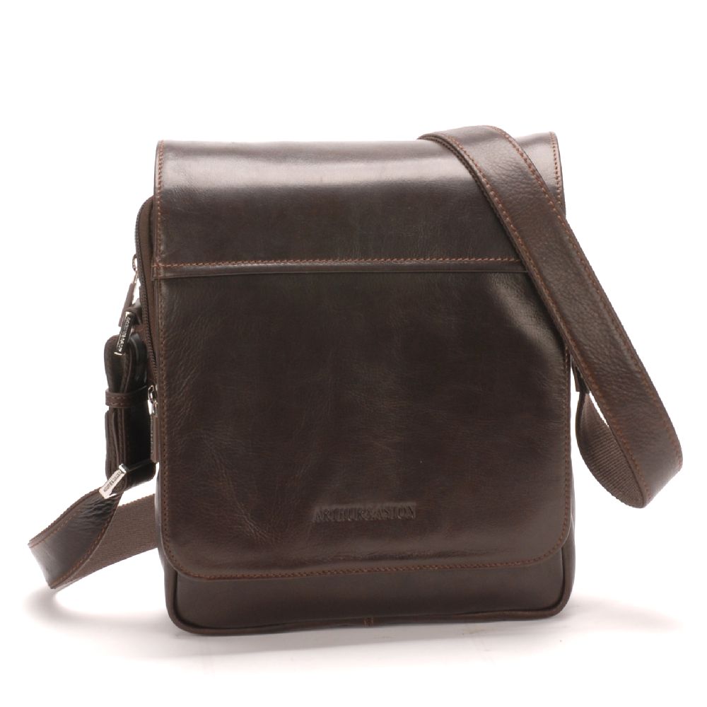 Pablo leather flap crossbody bag