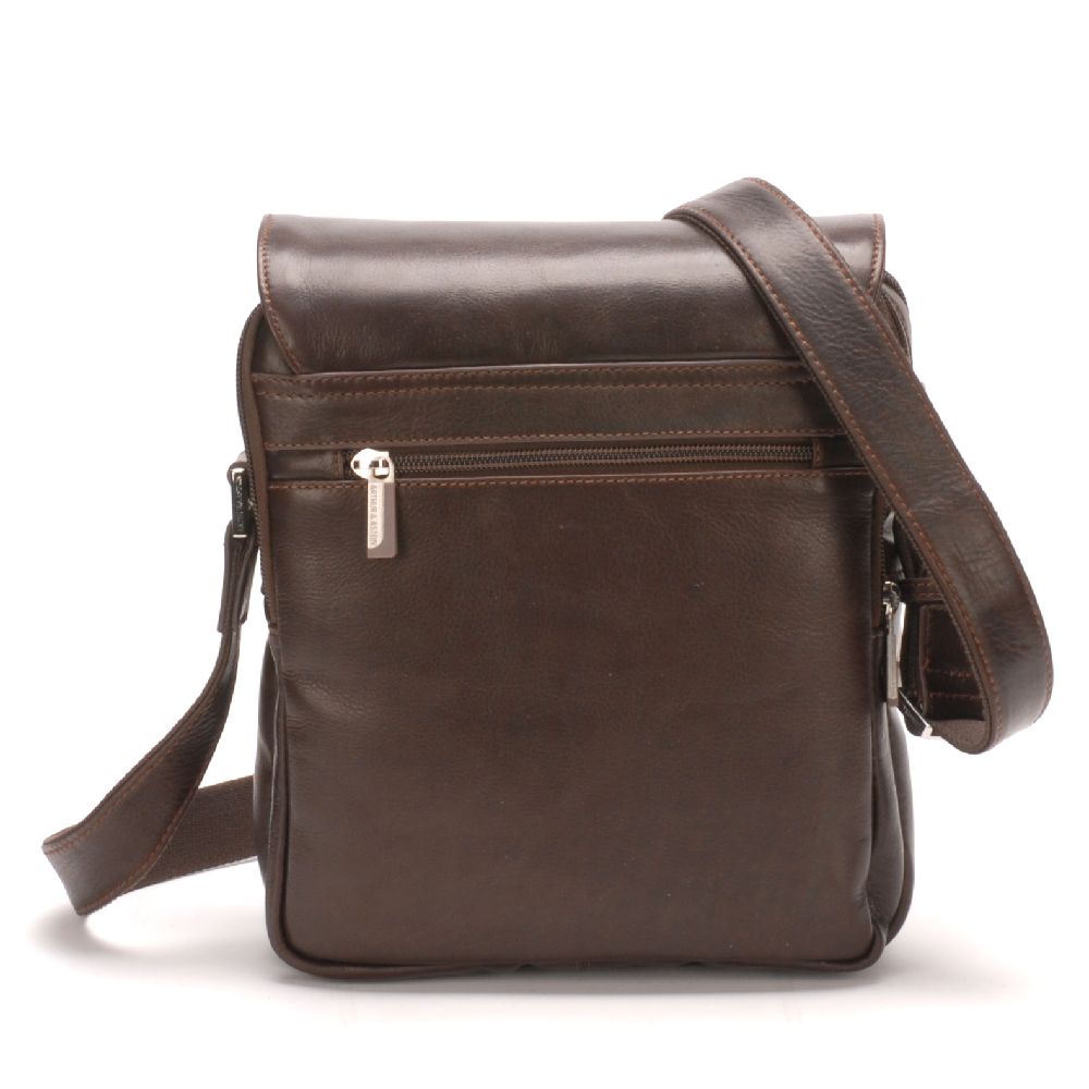 Pablo leather flap crossbody bag