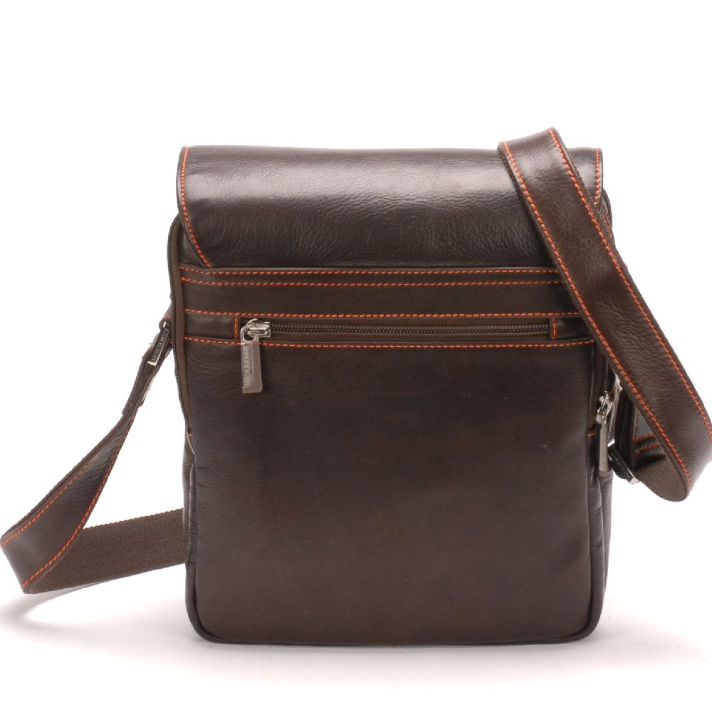 Pablo leather flap crossbody bag