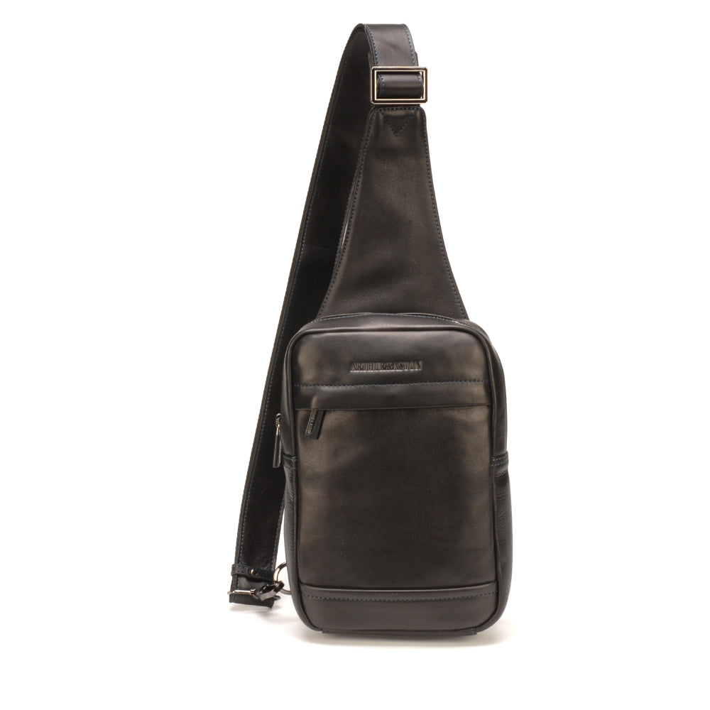 Pablo body bag in dipped cowhide leather