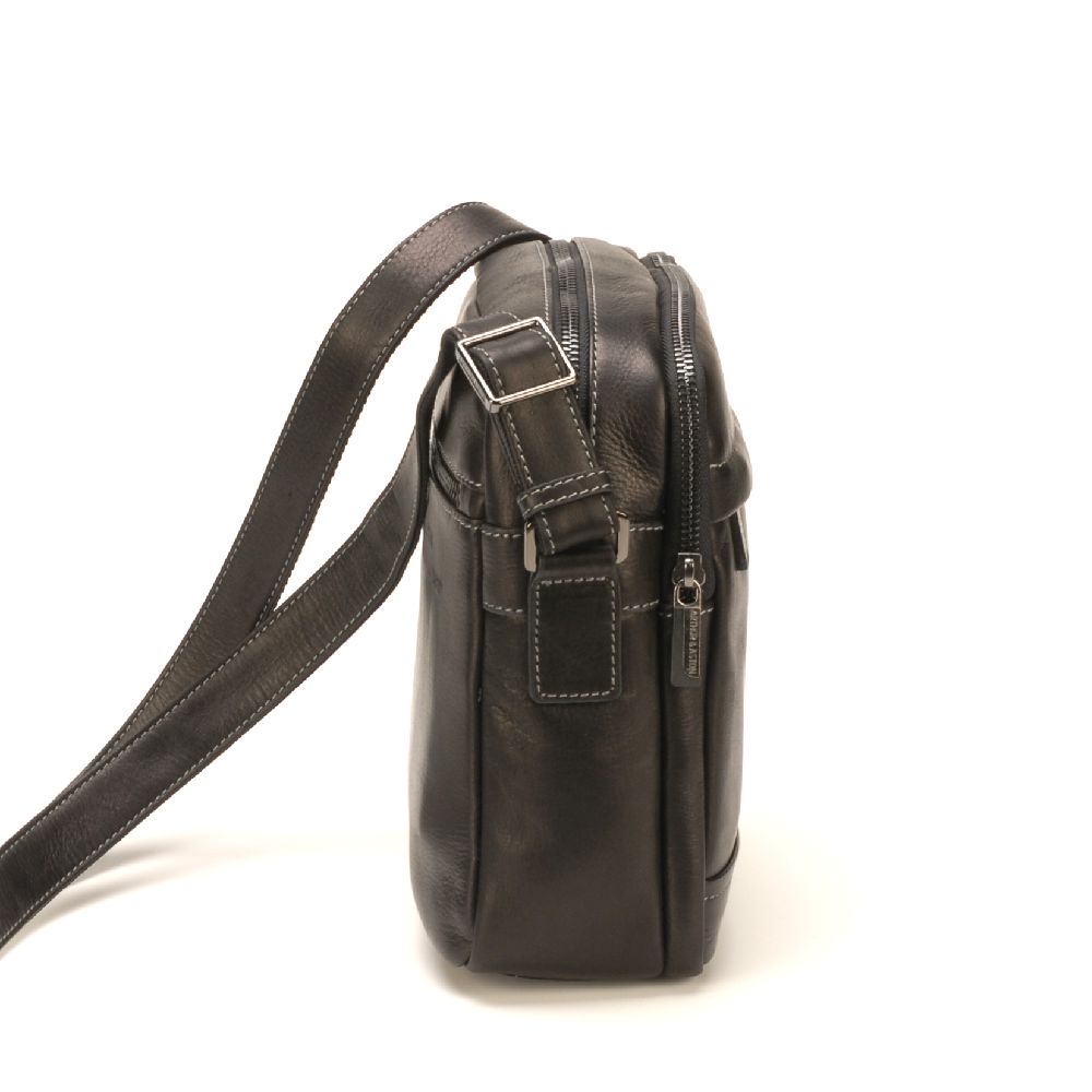 Pablo crossbody bag in dipped leather