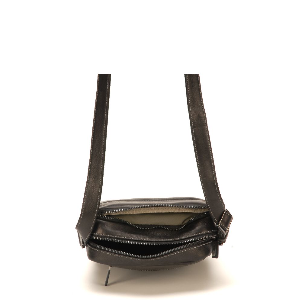 Pablo crossbody bag in dipped leather