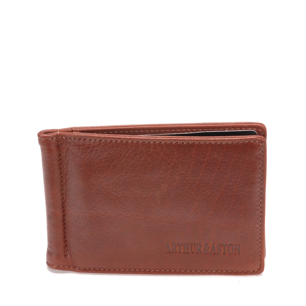 Pablo leather money clip card holder