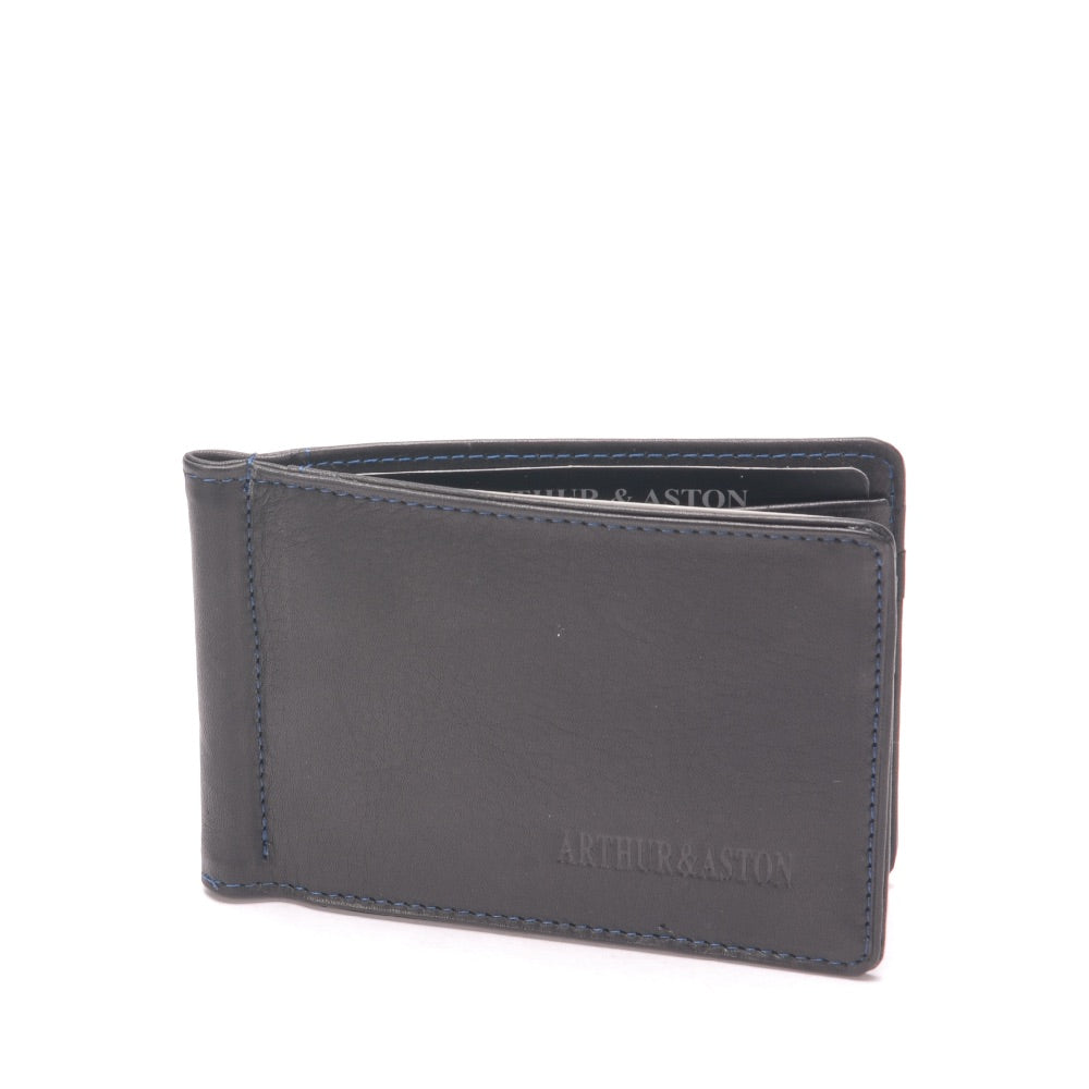 Pablo leather money clip card holder