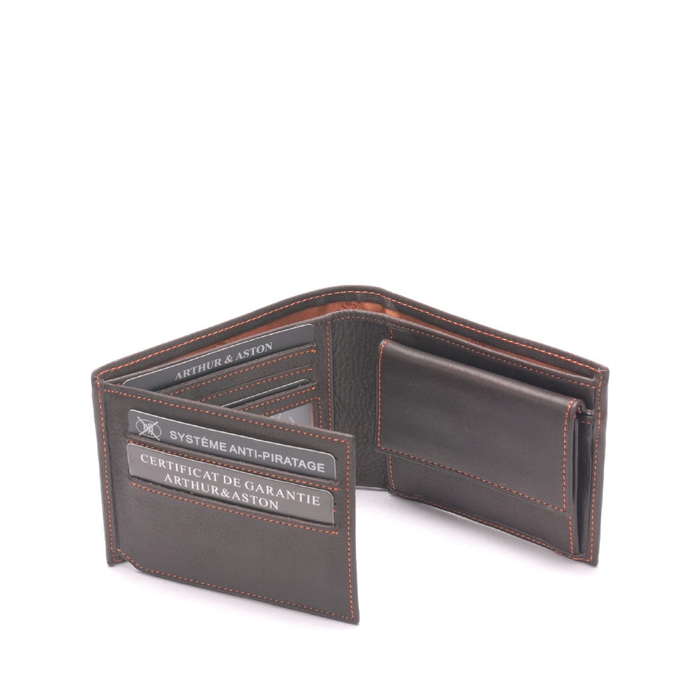 Italian Pablo dipped leather wallet