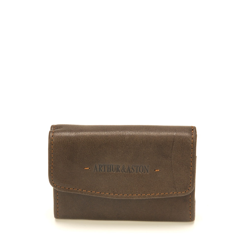 Johany leather back-to-back card holder