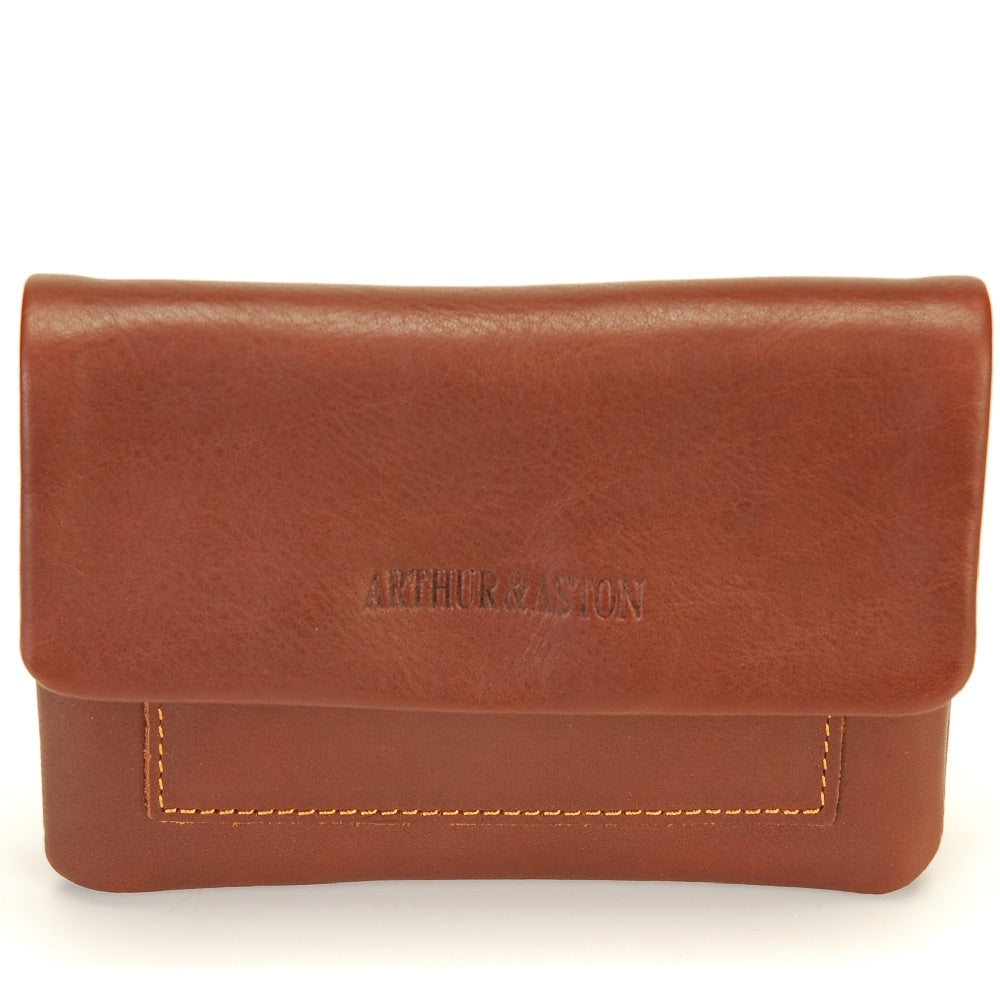 Adam leather flap wallet