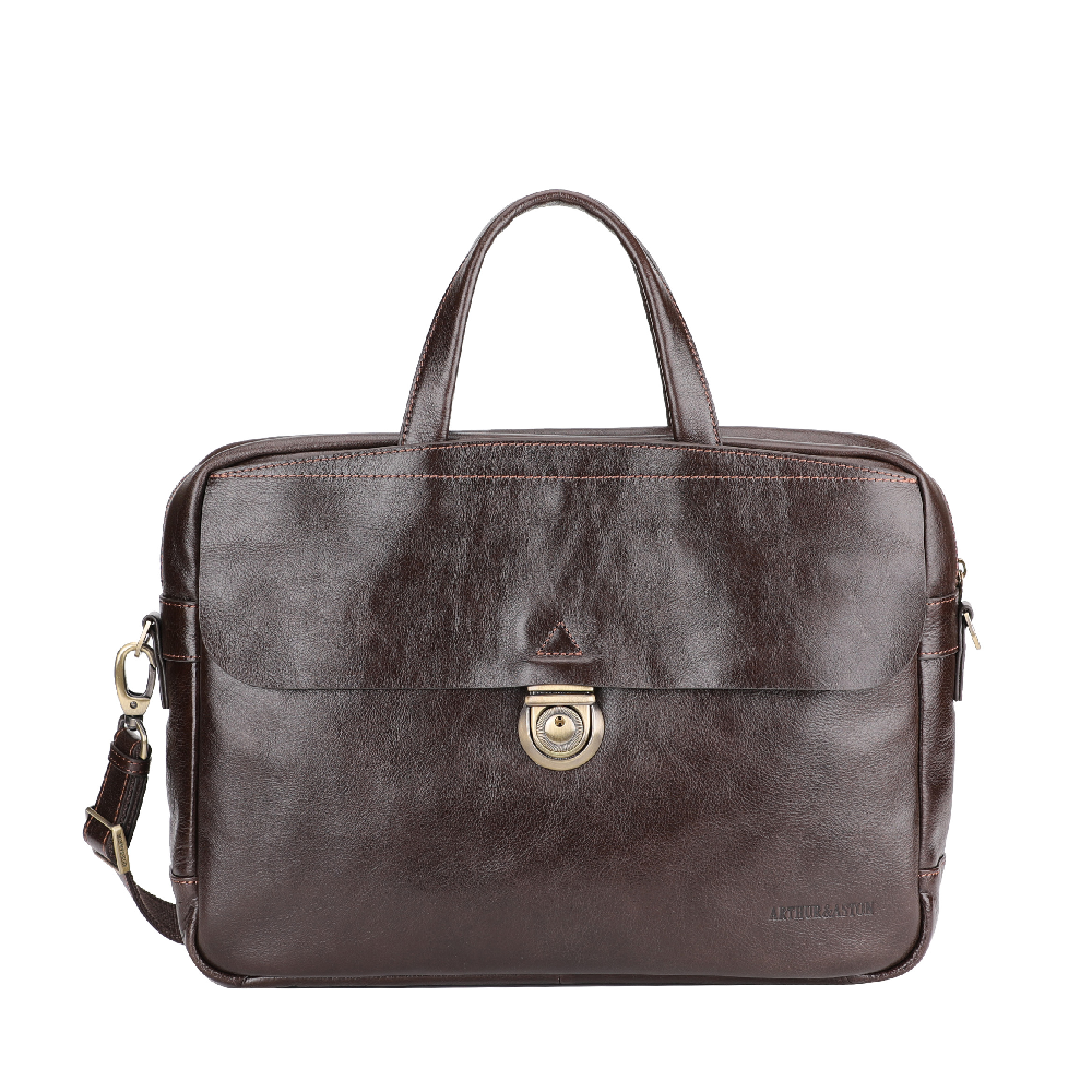 Sergio vegetable cowhide leather briefcase