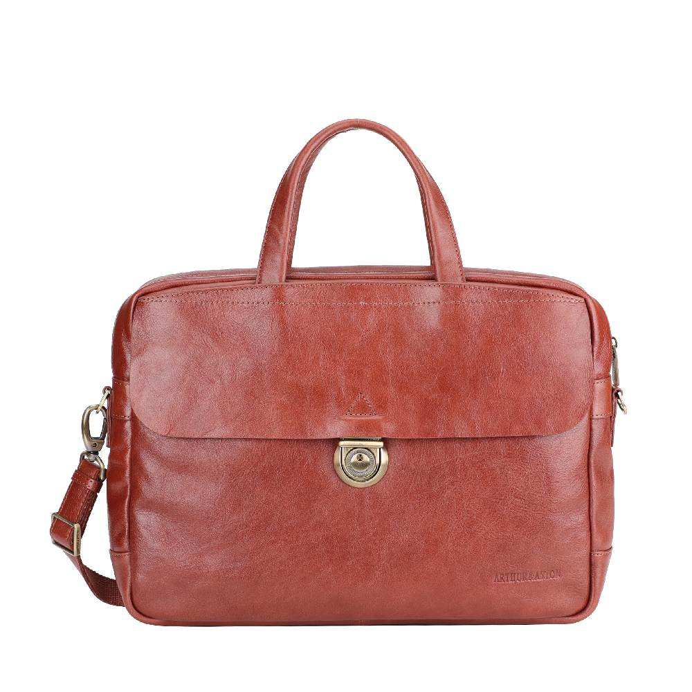 Sergio vegetable cowhide leather briefcase