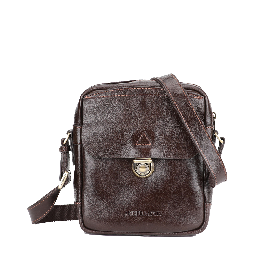 Sergio crossbody bag in vegetable cowhide leather