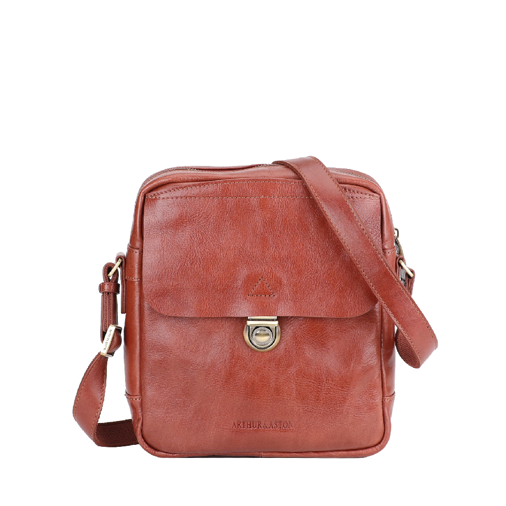 Sergio crossbody bag in vegetable cowhide leather