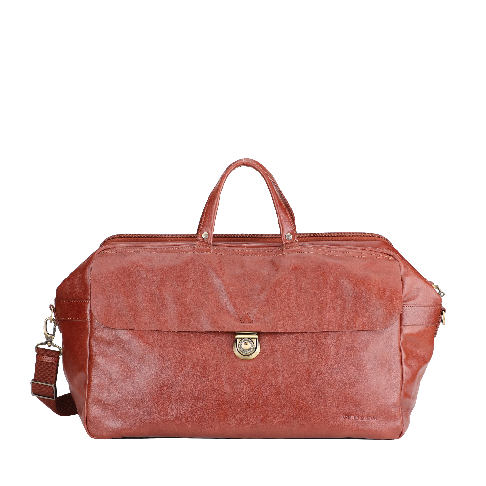 Sergio travel bag in vegetable cowhide leather