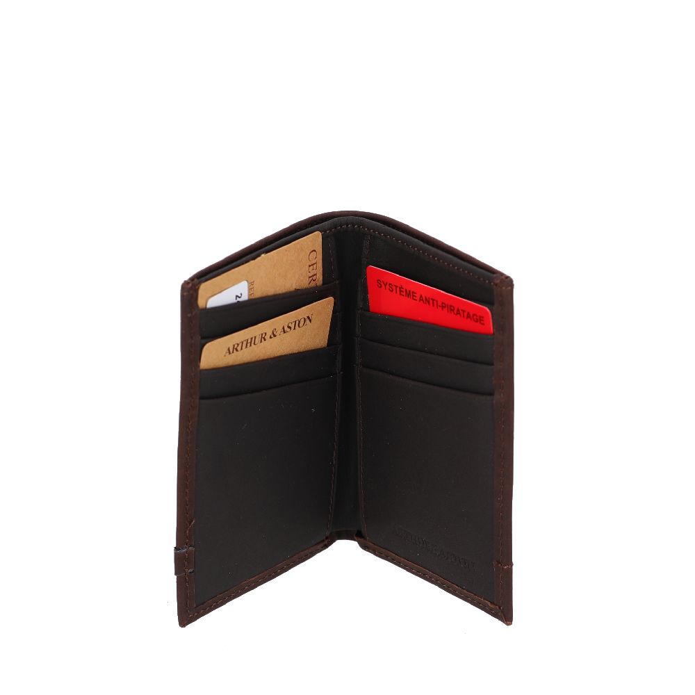 Black Leather Card Holder