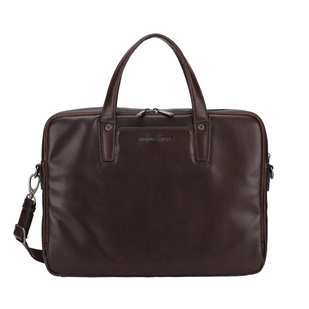 Large Leon Leather Briefcase