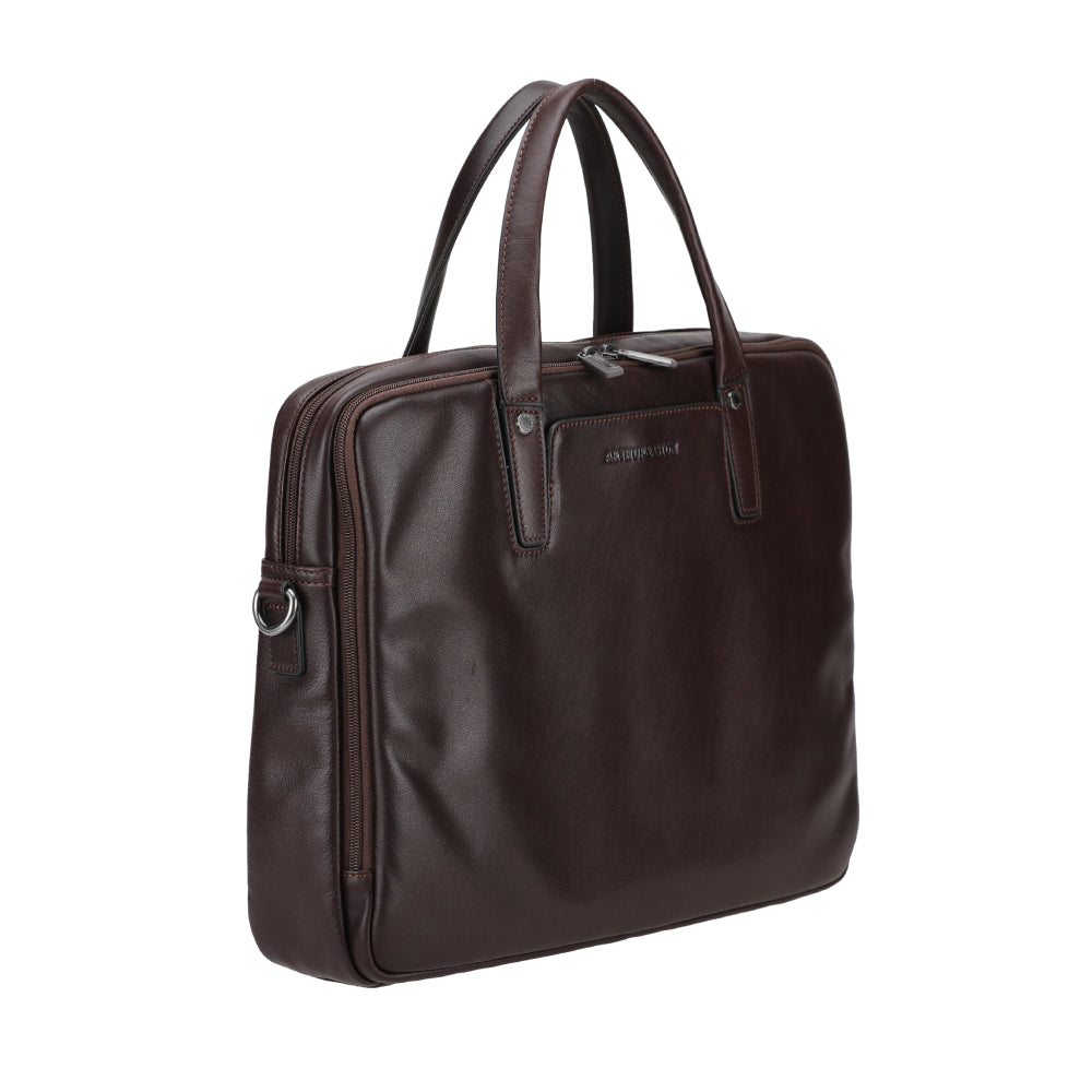 Large Leon Leather Briefcase