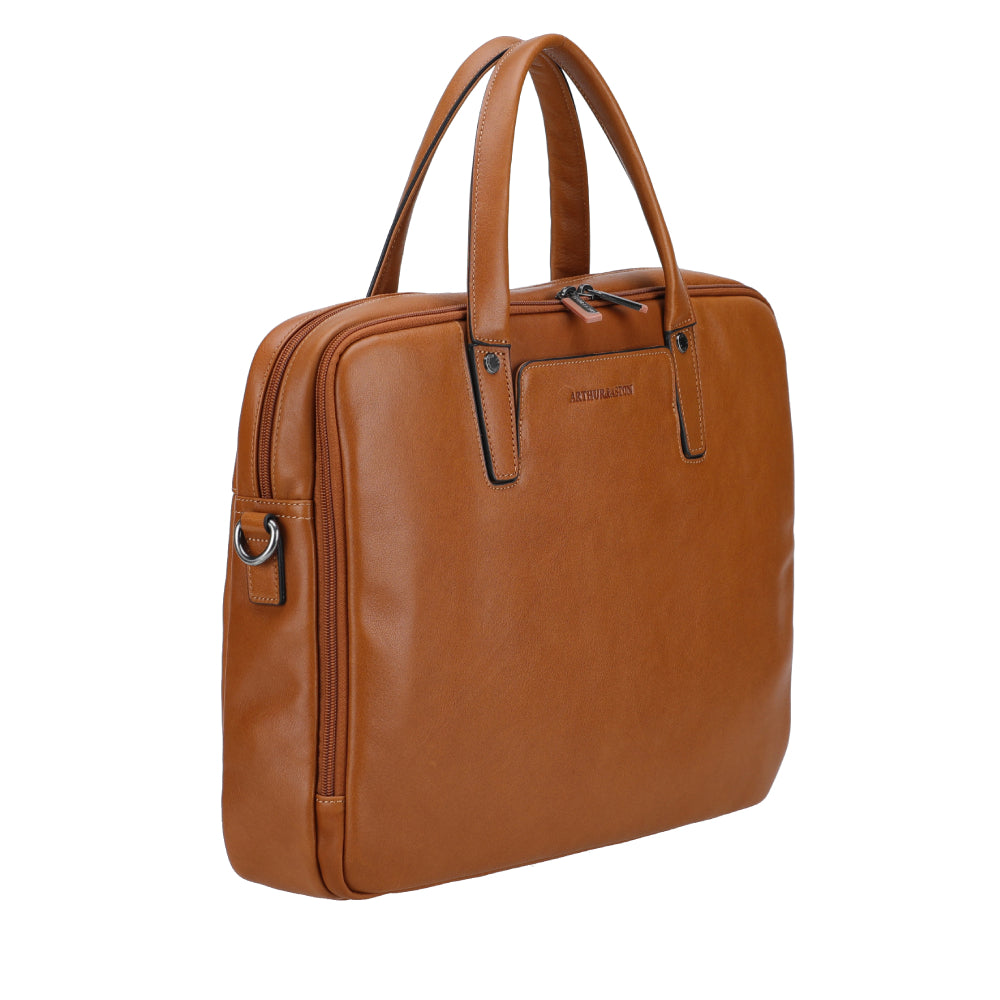 Large Leon Leather Briefcase