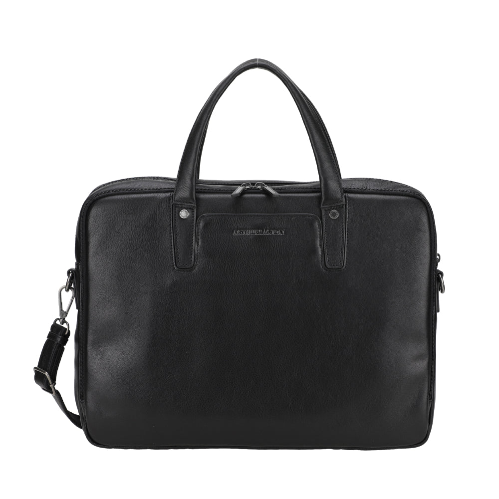 Large Leon Leather Briefcase