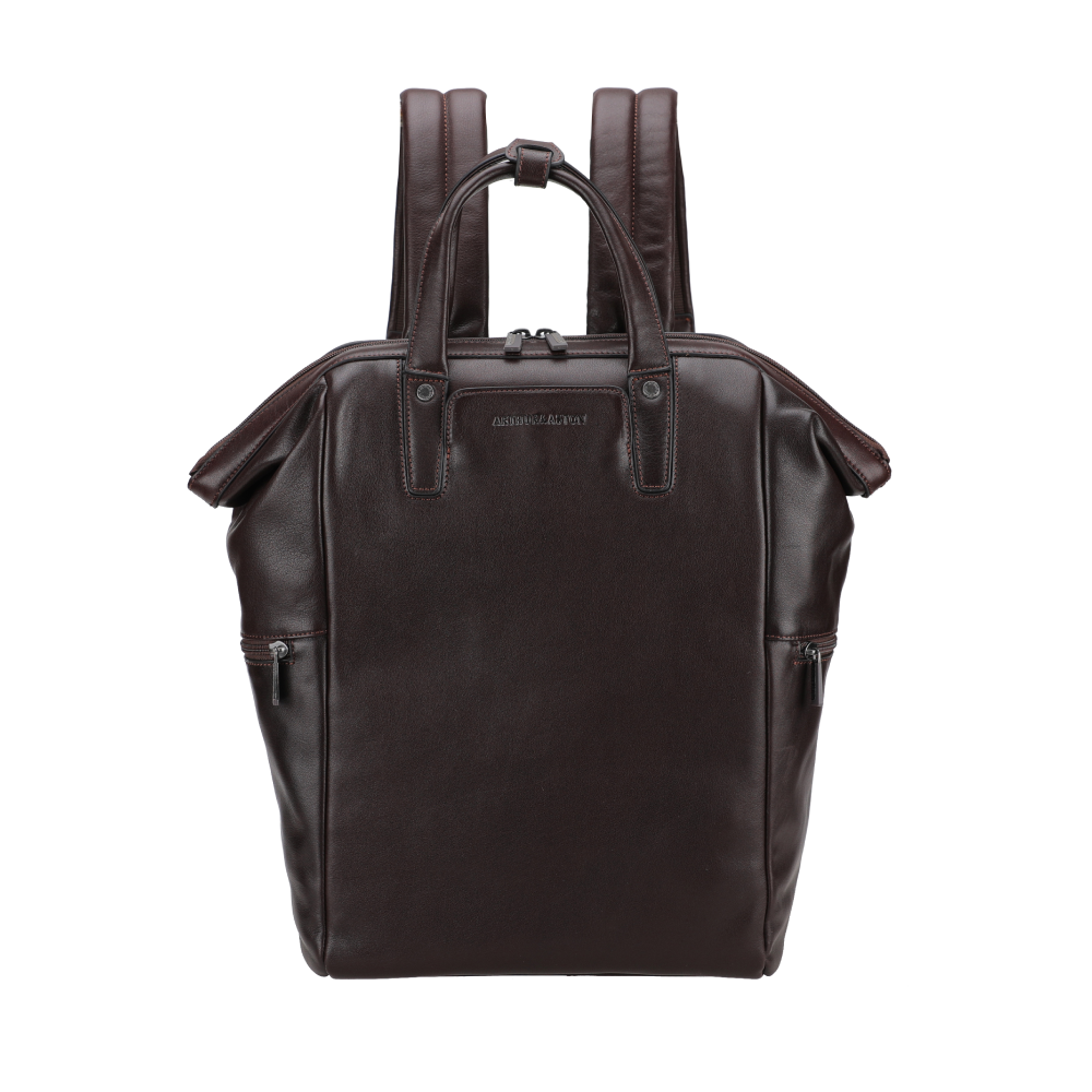 Large Leon Leather Backpack