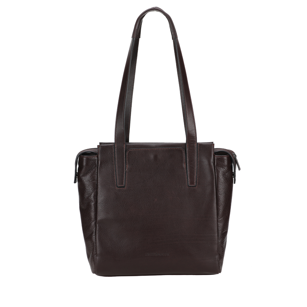 M Léon leather shoulder bag