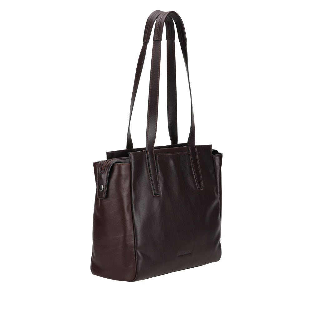 L Leon Leather Shoulder Bag