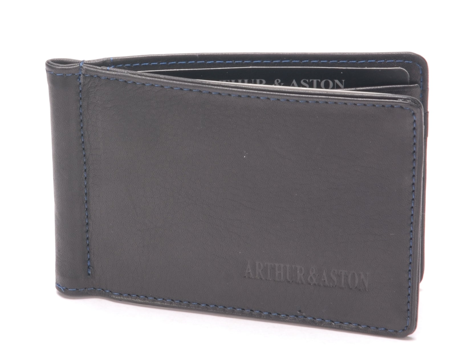 Porte cartes et billets cuir vachette plongé et doublure polyester