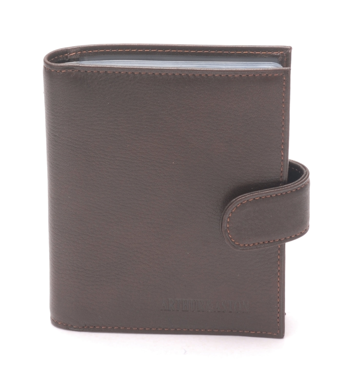 Porte cartes cuir vachette plongé et doublure polyester