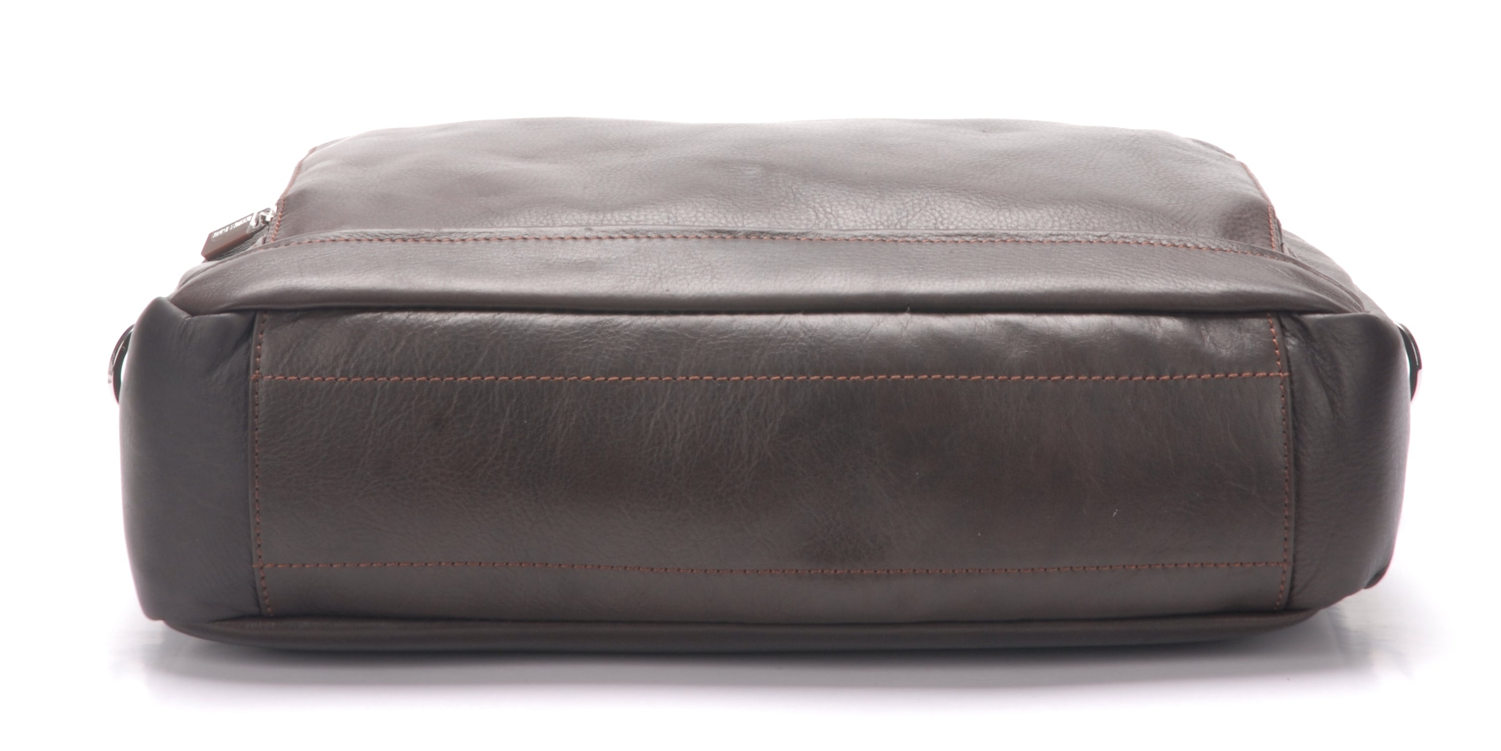 Pablo 1-gusset briefcase in dipped leather