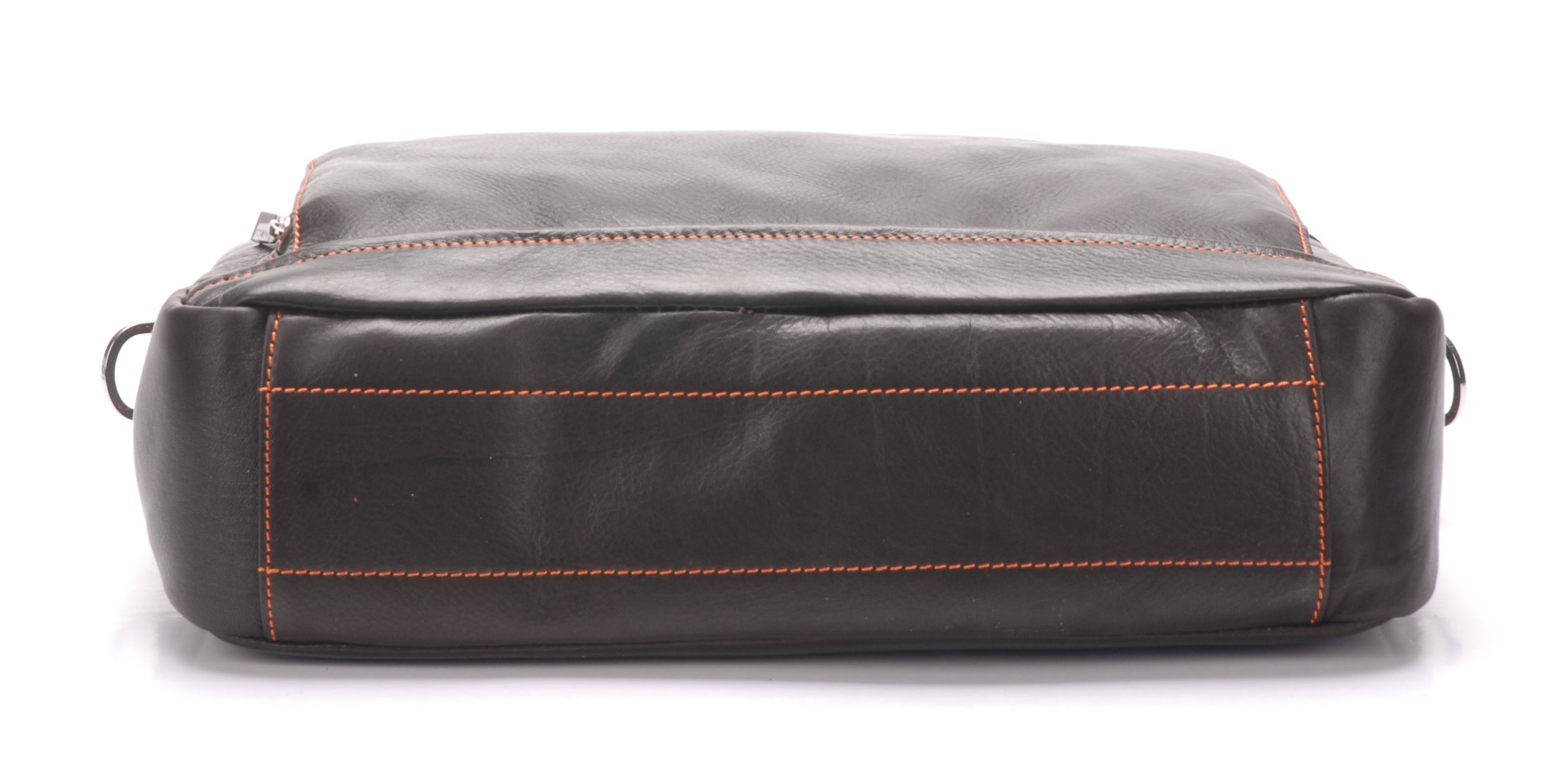 Pablo 1-gusset briefcase in dipped leather