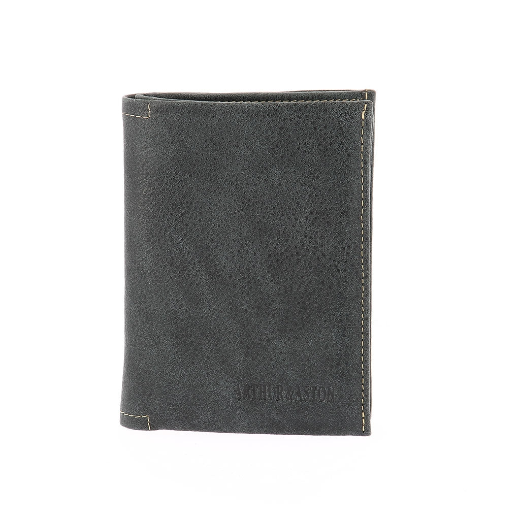 Cristiano 3-fold wallet in destroyed leather