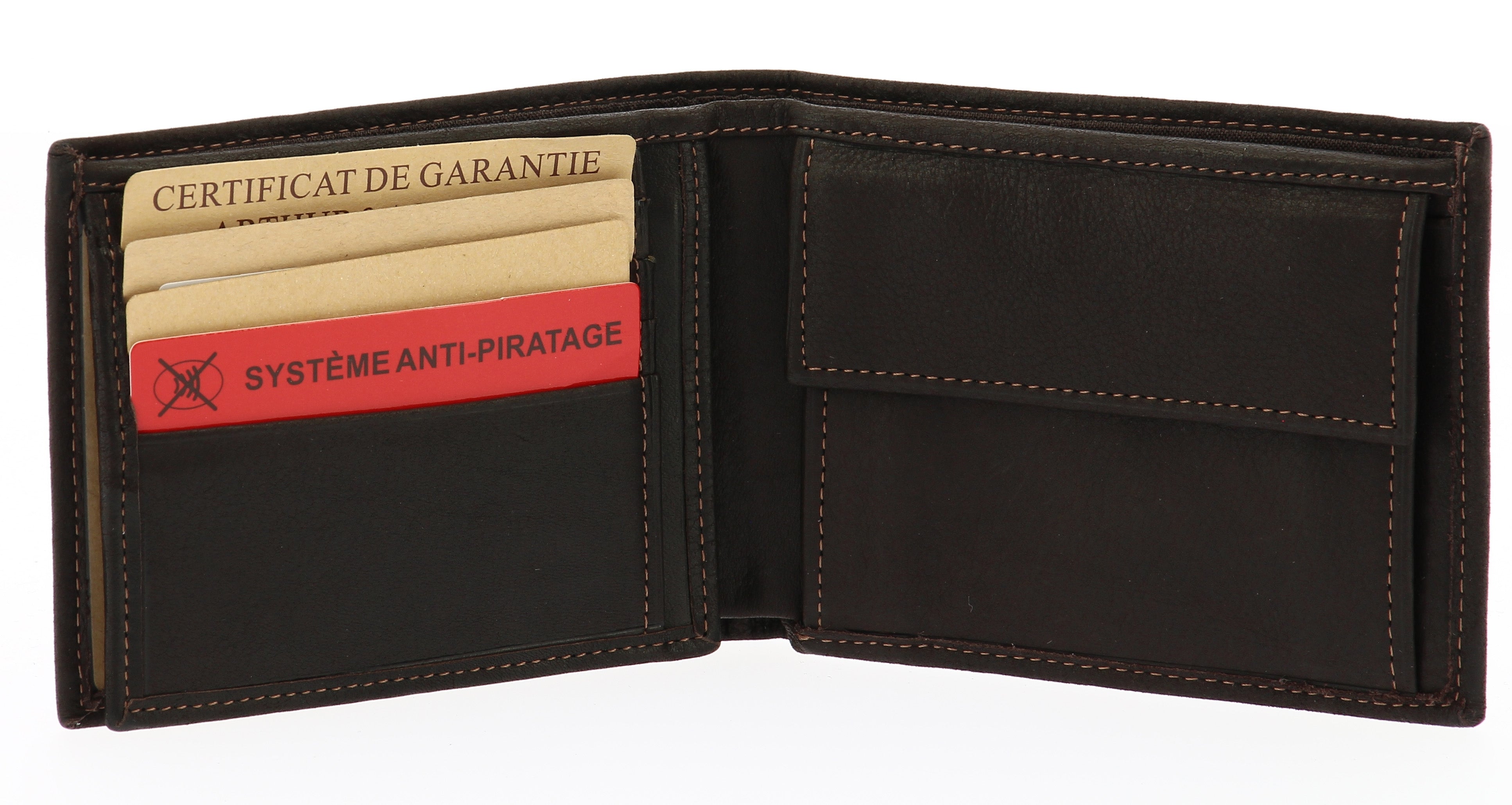 Portefeuille italien cuir gras