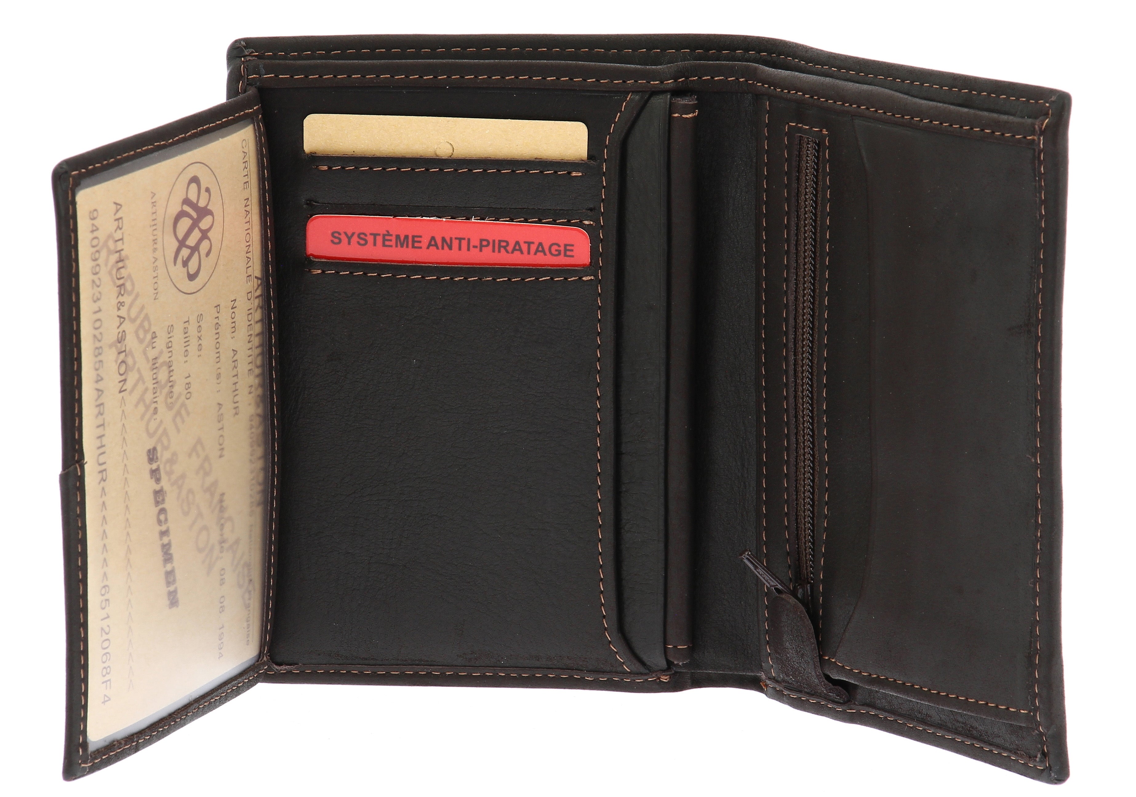 Louis oiled leather wallet