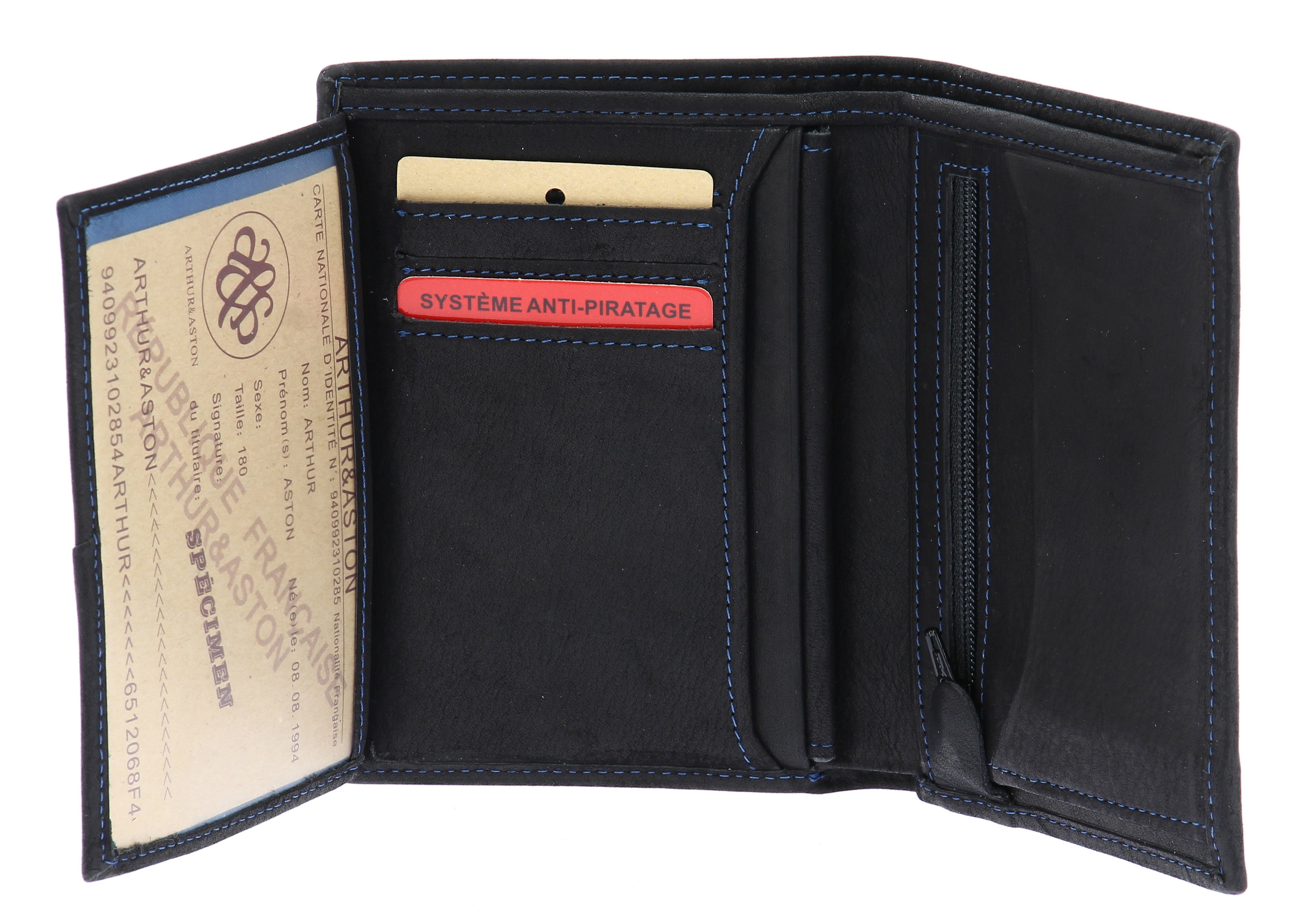 Louis oiled leather wallet