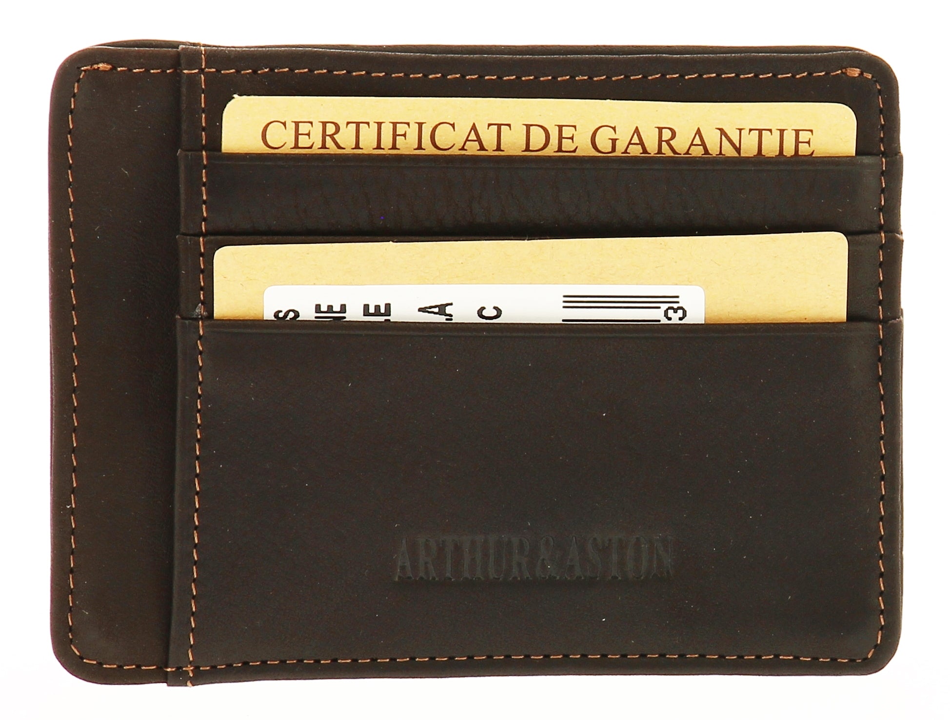 Porte-cartes Louis format mini cuir gras