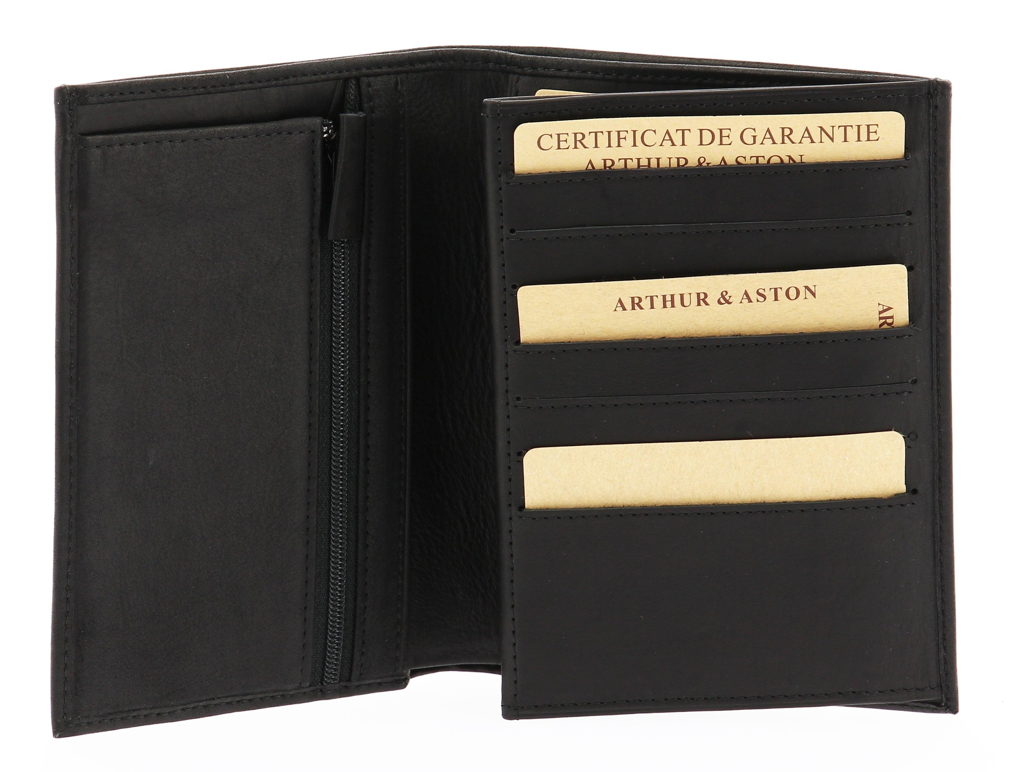 Grand portefeuille Louis en cuir gras