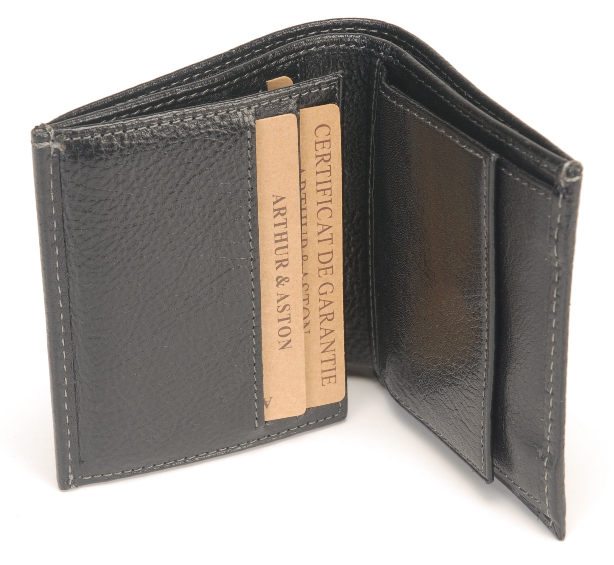 Ulysse leather wallet and cards