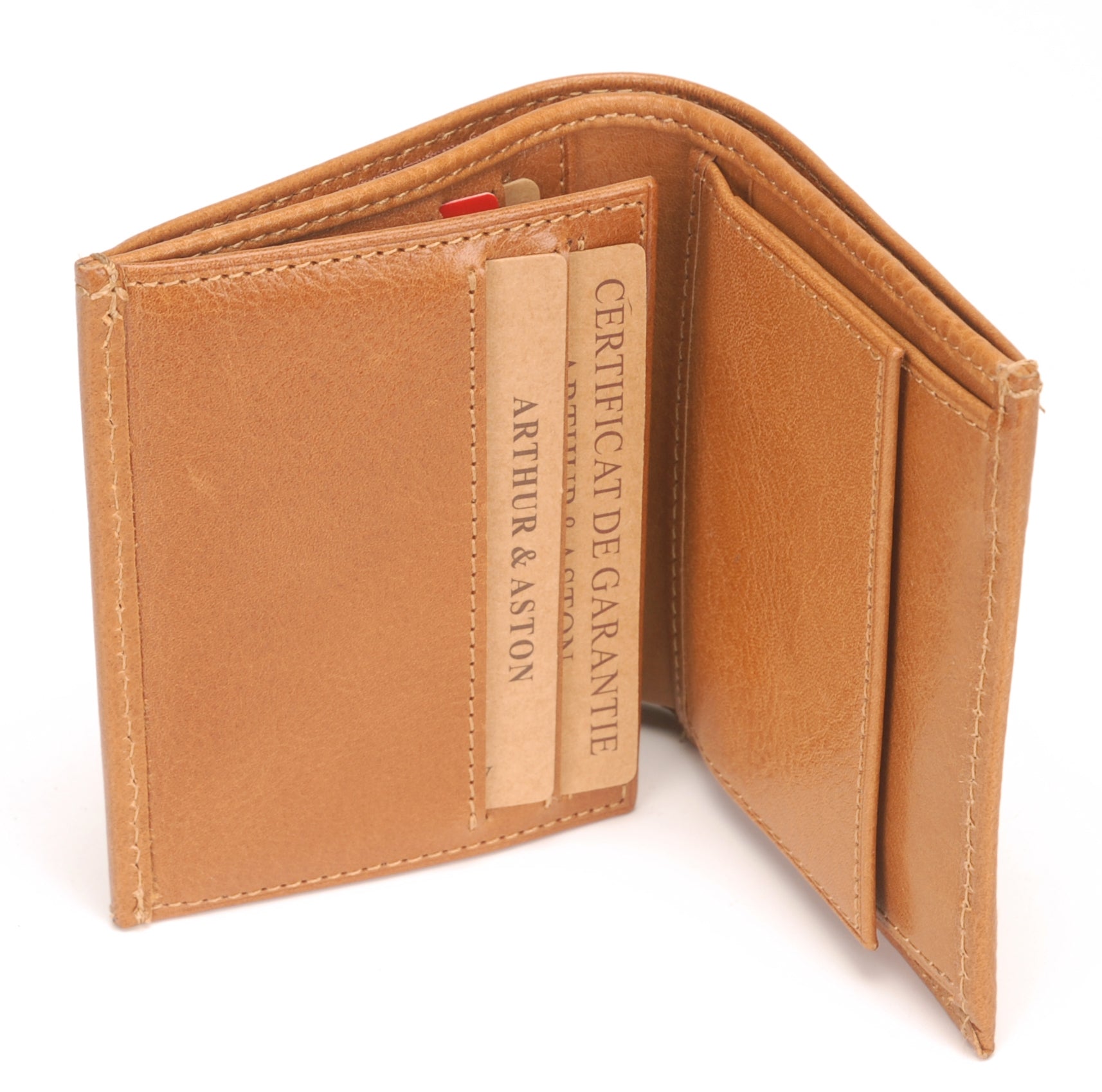 Ulysse leather wallet and cards