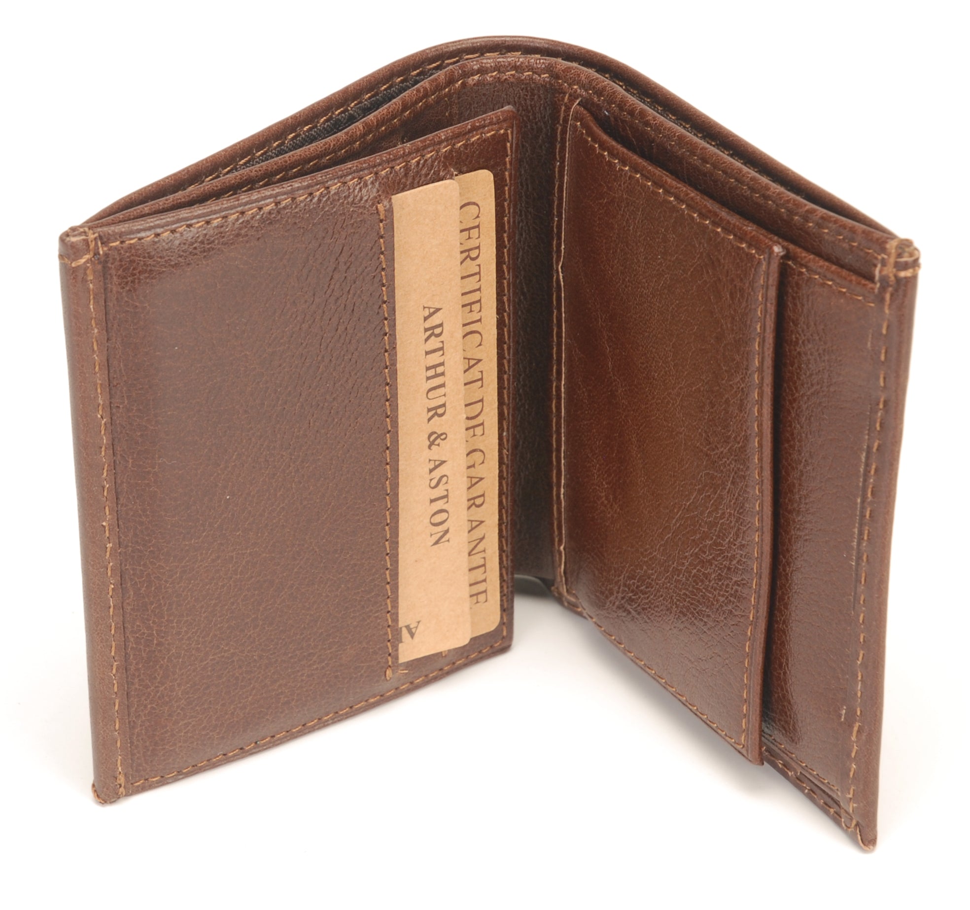 Ulysse leather wallet and cards