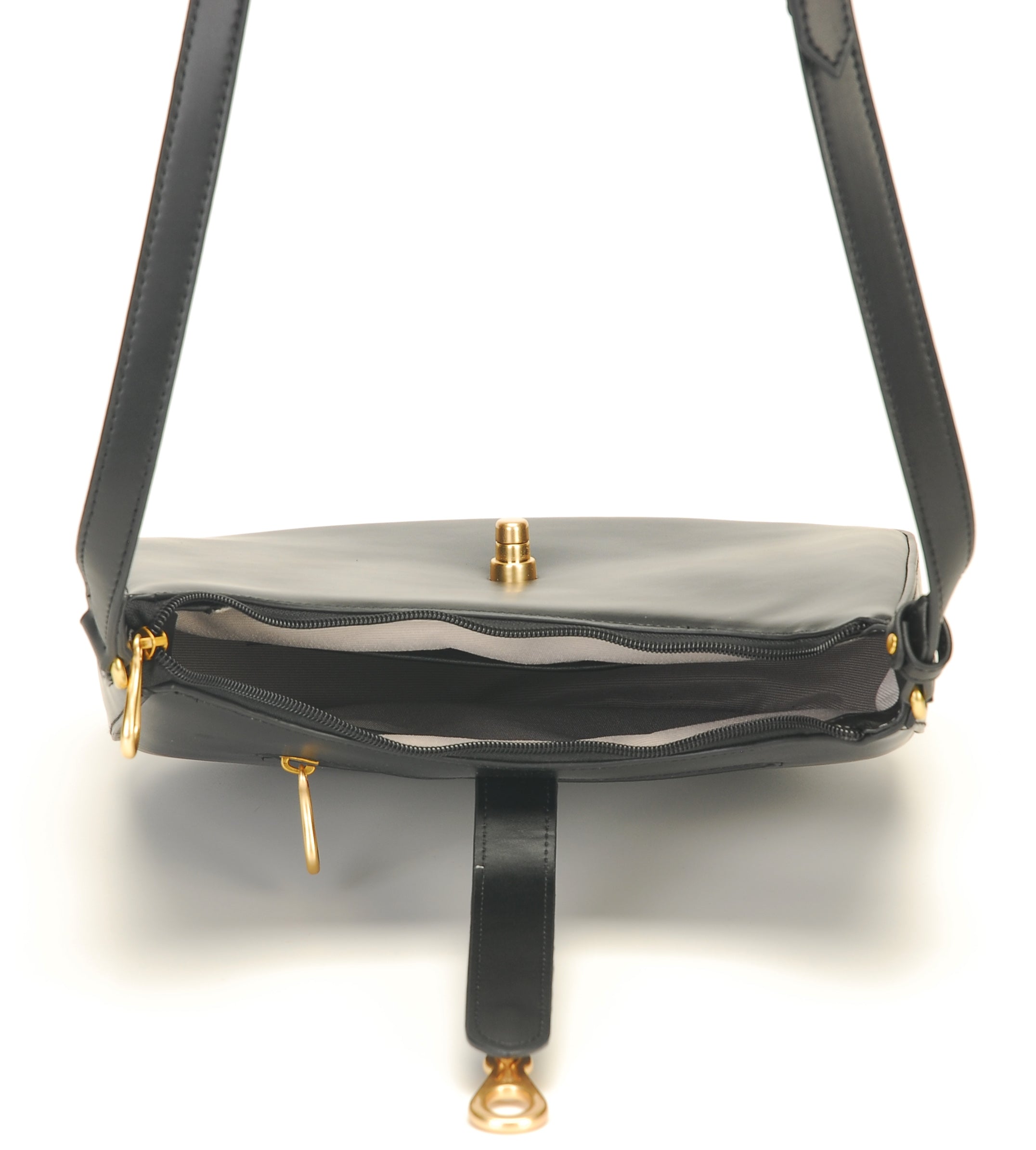 Edwina split leather crossbody bag 